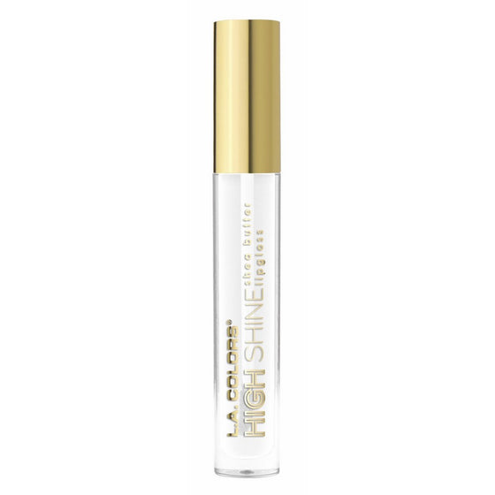 L.A. Colors High Shine Shea Butter Lip Gloss, Clear, 0.14 Ounce