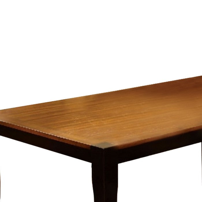 Two Toned Finish Rectangular Dining Table