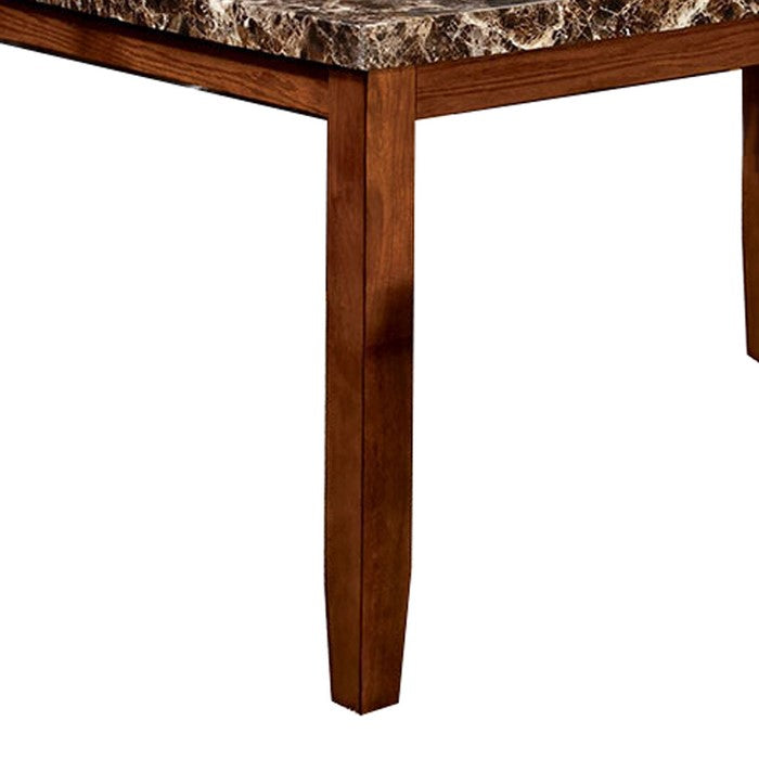 Elmore Oak Finish Dining Table