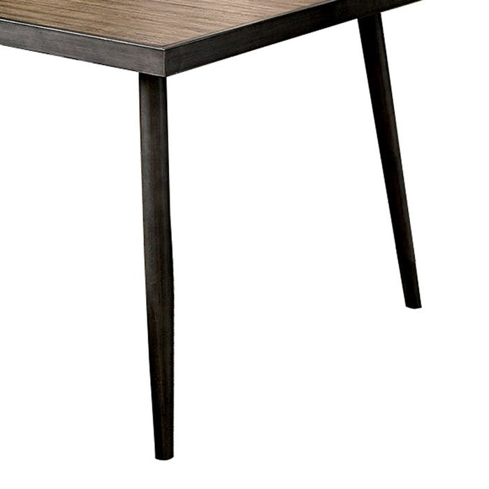 Vilhelm I Modern Gray Metal Dining Table