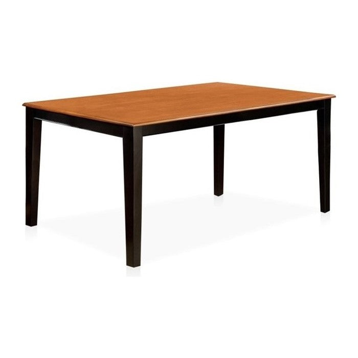 Torrington Black And Cherry Rectangle Dining Table