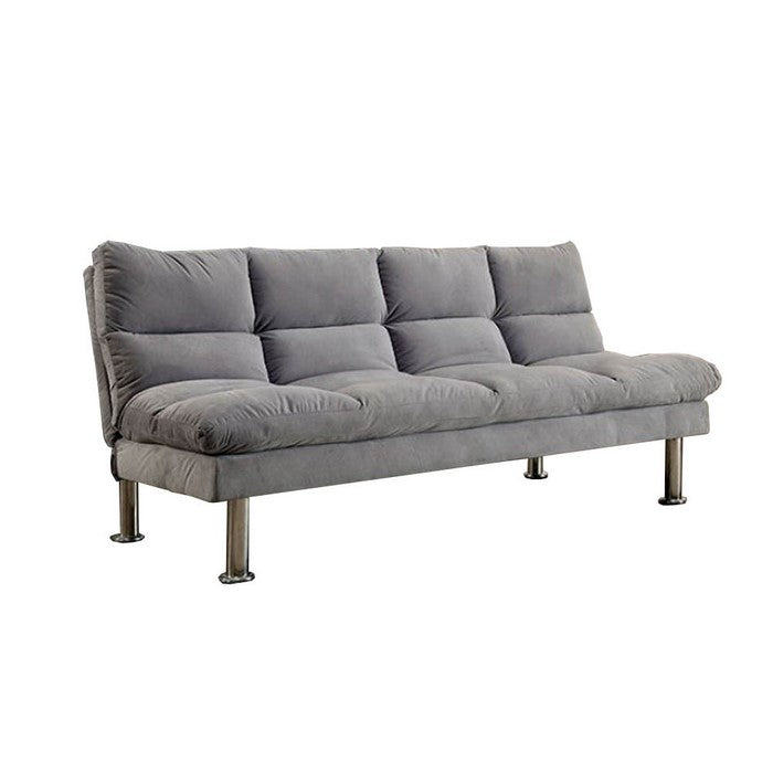 Saratoga Gray Futon Sofa With Contemporary Style