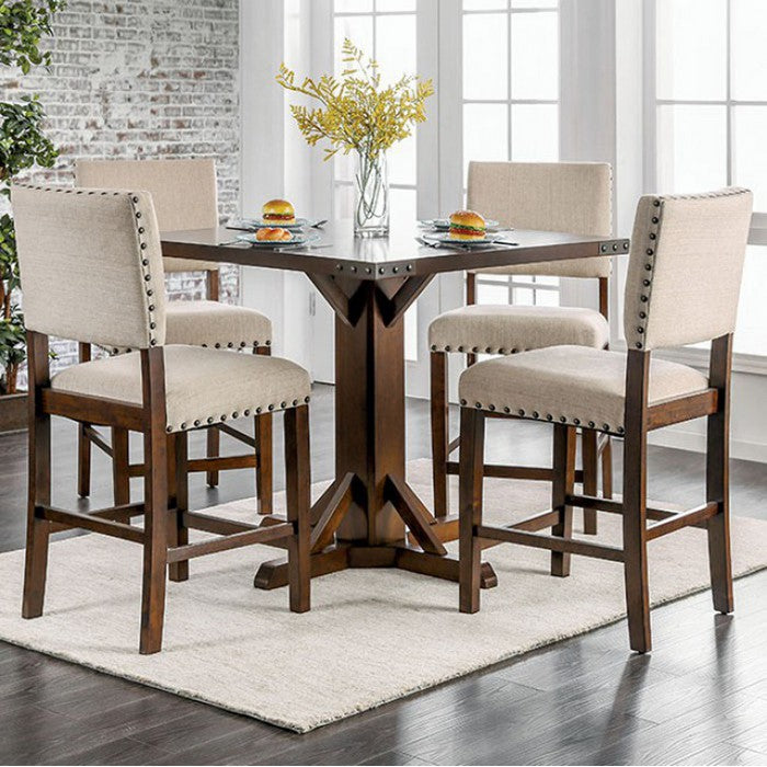 Glenbrook Brown Cherry And Ivory Counter Height Dining Table