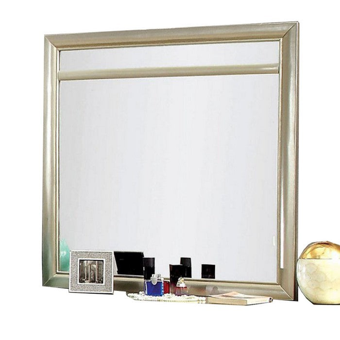 Briella Contemporary Mirror Silver Finish