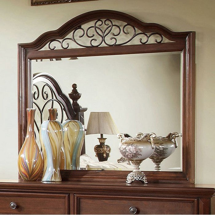 Landaluce Antique Dark Oak  Metal Design Mirror