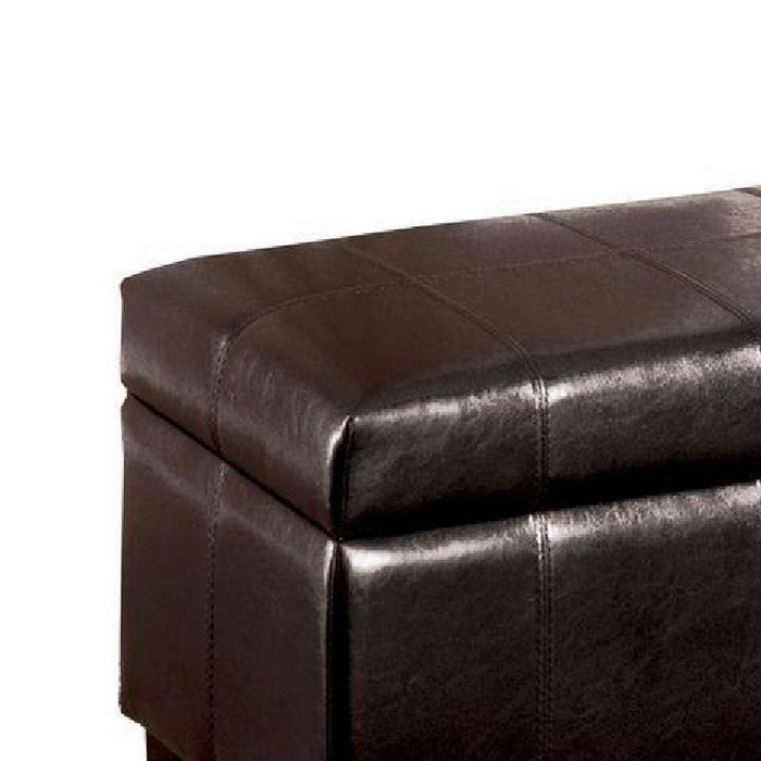 Luton Contemporary Style Ottoman, Espresso