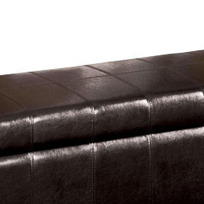Luton Contemporary Style Ottoman, Espresso