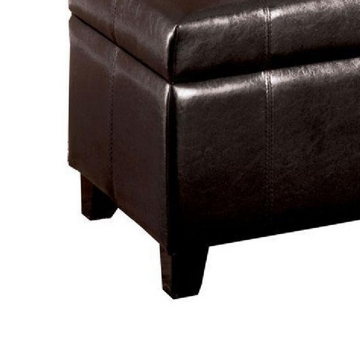 Luton Contemporary Style Ottoman, Espresso