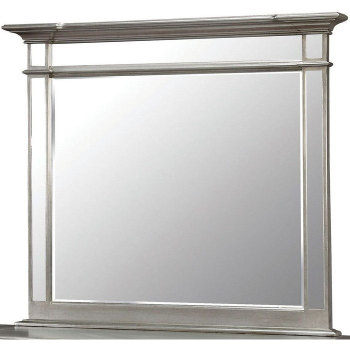 Salamanca Contemporary Style Mirror , Silver