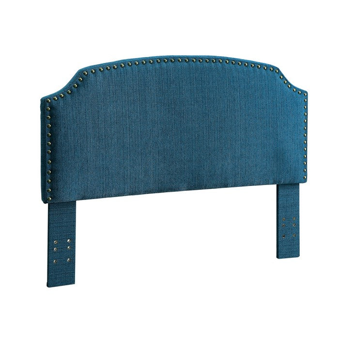 Hasselt Transitional Full Queen Headboard, Dark Teal Finish