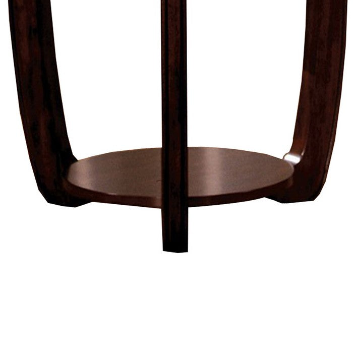 Crystal Falls Transitional End Table , Dark Cherry