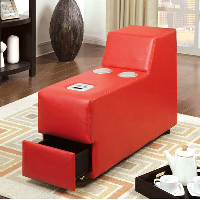 Floria Contemporary Speaker Console, Red