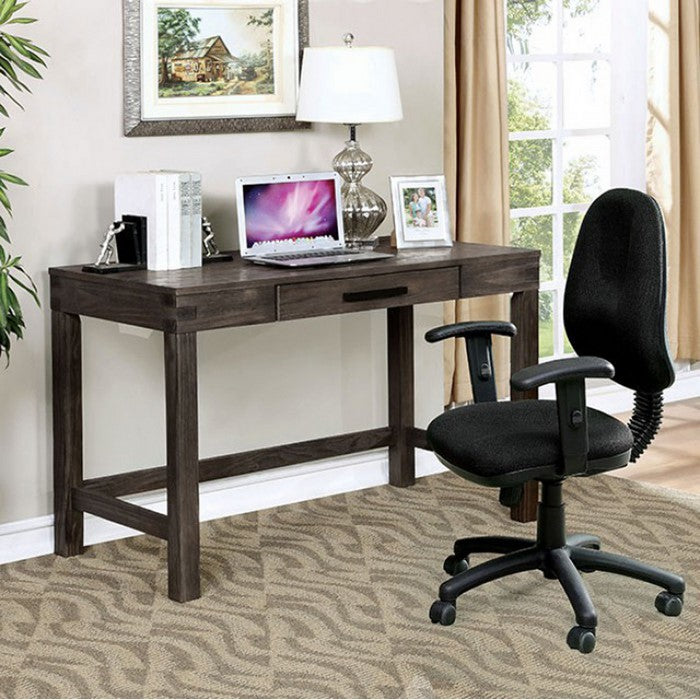 Kellis Rustic Style Writing Desk , Dark Gray