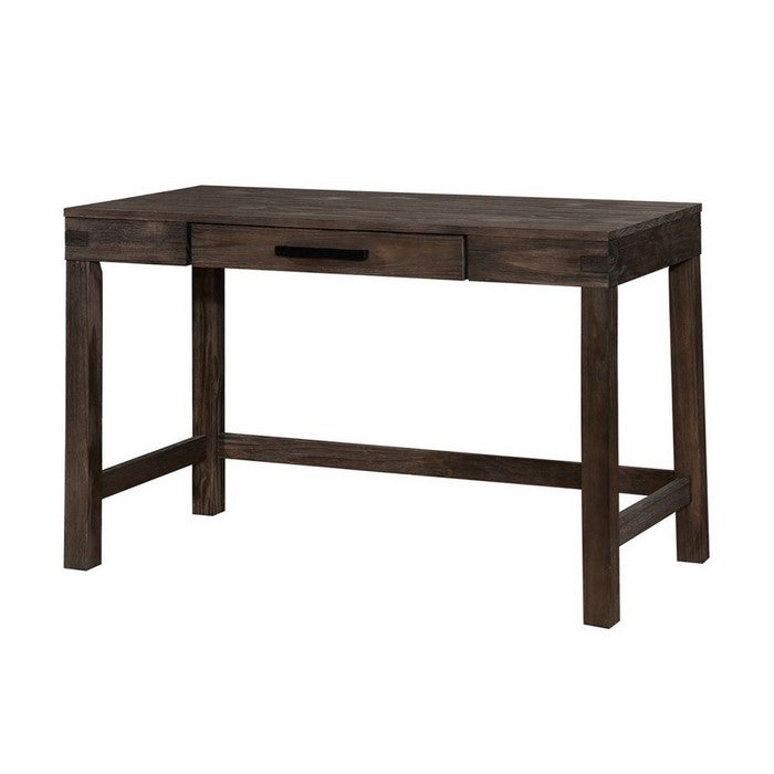 Kellis Rustic Style Writing Desk , Dark Gray