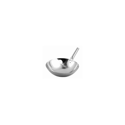 Winco WOK-14N Stainless Steel Nailed Joint Wok, 14-Inch