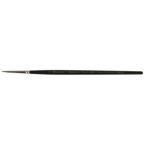 Winsor & Newton Series 7 Kolinsky Sable Miniature Watercolor Brush - Short Handle Round #2