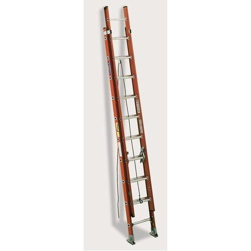 Werner D6216-2 300-Pound Duty Rating Fiberglass Flat D-Rung Extension Ladder, 16-Foot