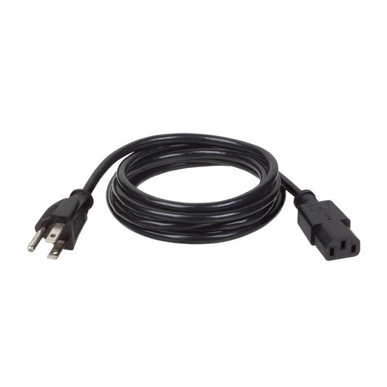 Tripp Lite Standard Computer Power Cord 10A,18AWG (NEMA 5-15P to IEC-320-C13) 6-ft.(P006-006)