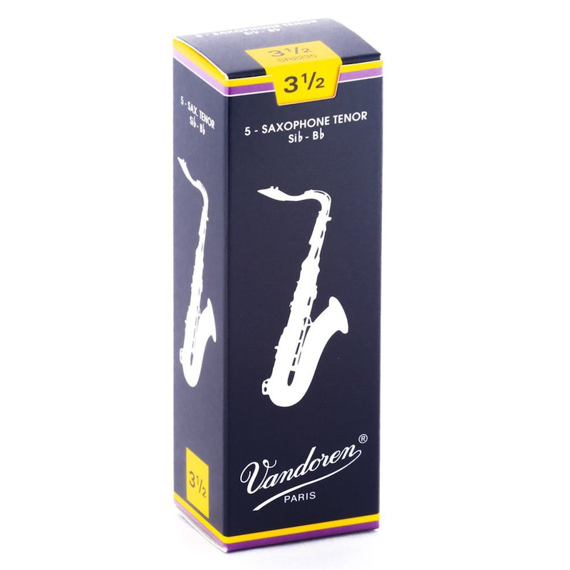 Vandoren SR2235 Tenor Sax Traditional Reeds Strength 3.5; Box of 5