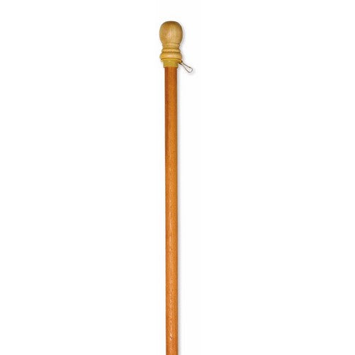 Evergreen Flag Wooden House and Estate Flag Pole with Ring - 56" L x 1.7”W x 1.7”H