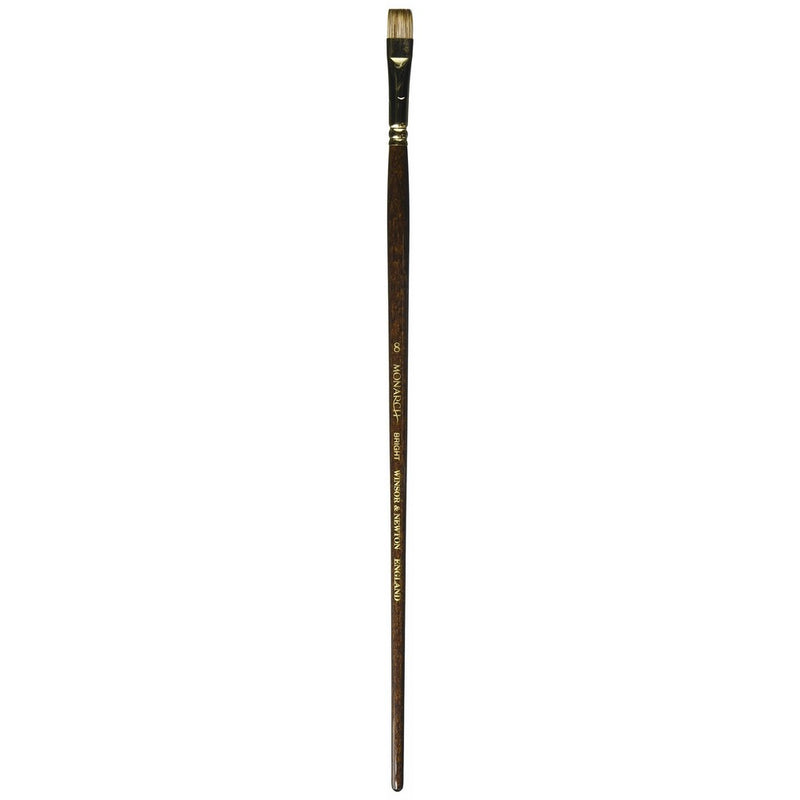 Winsor & Newton 5501008 Monarch Bright Long Handle Brush, Size 8