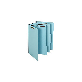 Pendaflex Pressboard Fastener Folders, Legal Size, Light Blue, 1" Expansion, 1/3 Cut, 25/BX (616F21-3BLU)