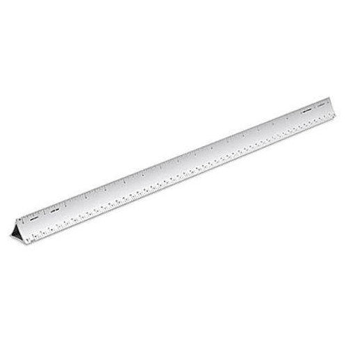 Alumicolor Architect's 12" Hollow Aluminum Triangular Drafting Scale (3030-1)