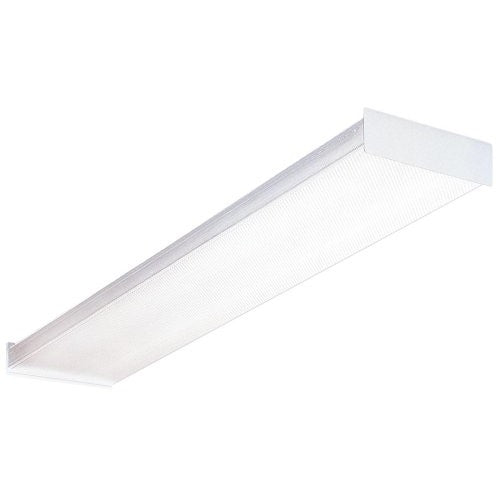 Lithonia Lighting Fluorescent Square 2 lamp, 4 feet, 120V Wraparound Light, 32W T8