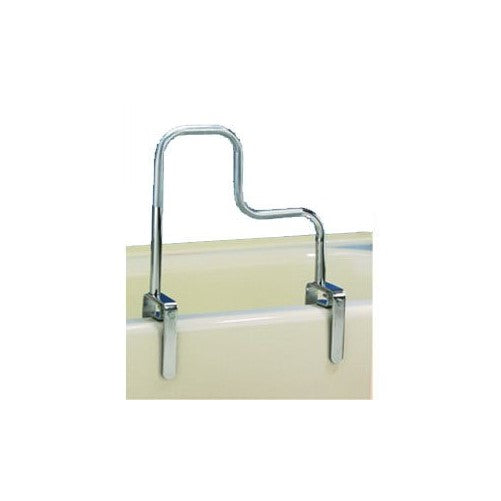 Carex Health Brands Carex Tri-Grip Bathtub Rail with Chrome Finish, Secure Bathtub Rail for Assistance Getting in and out of Tub, Easy to Install on Most Tubs, Up to 200 lbs Weight Capacity