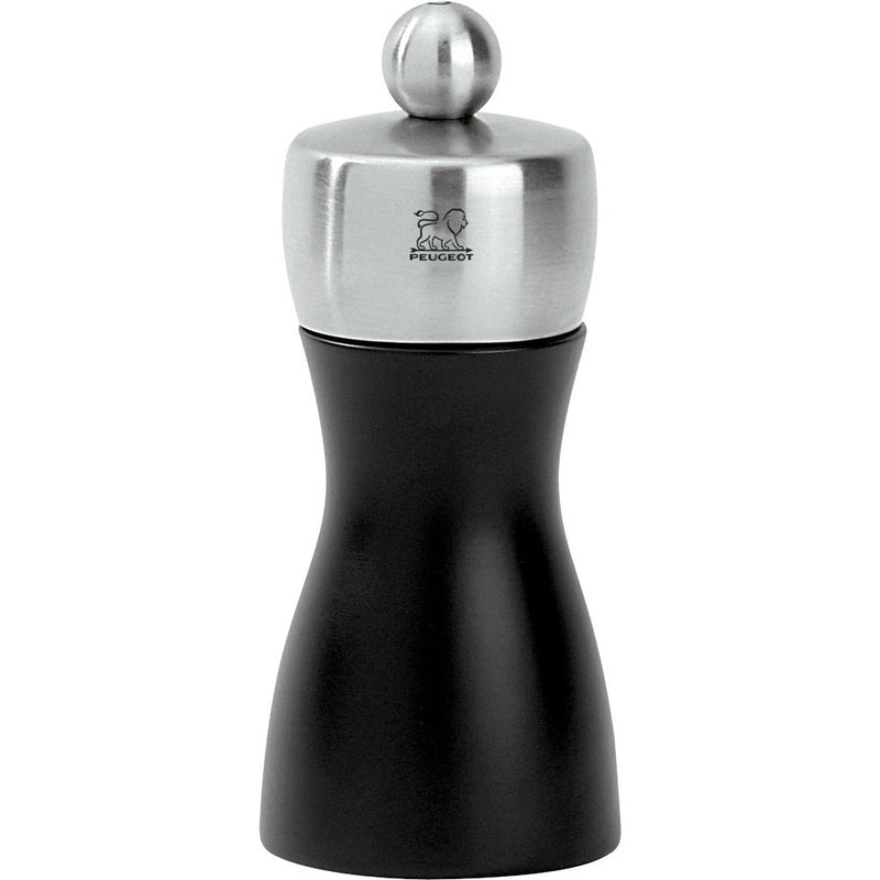 Peugeot 21290 Fidji 4.75 Inch Salt Mill, Black Matte