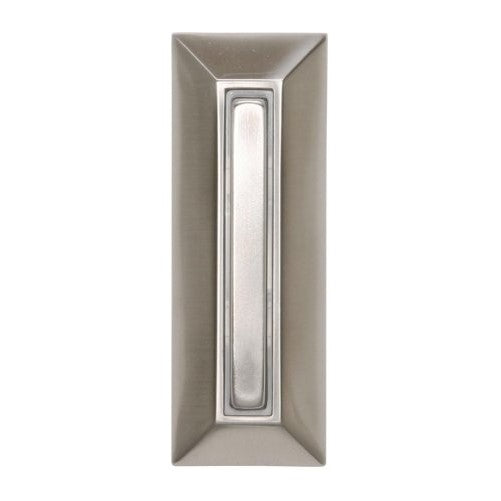 Heath Zenith SL-753-02 Slim-Line Wired Lighted Push Button, Satin Nickel