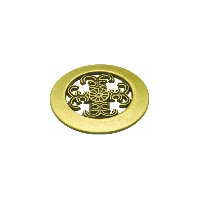 Hickory Hardware P117-AB 1-1/2-Inch Cavalier Knob, Antique Brass