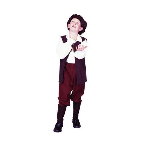 RG Costumes Renaissance Boy Costume, Brown/White, Large