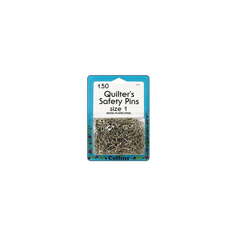 Collins C131 Quilter'S Safety Pins - Size 1 150/Pkg