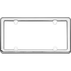 Cruiser Accessories 20643 Nouveau License Plate Frame, Chrome Plastic