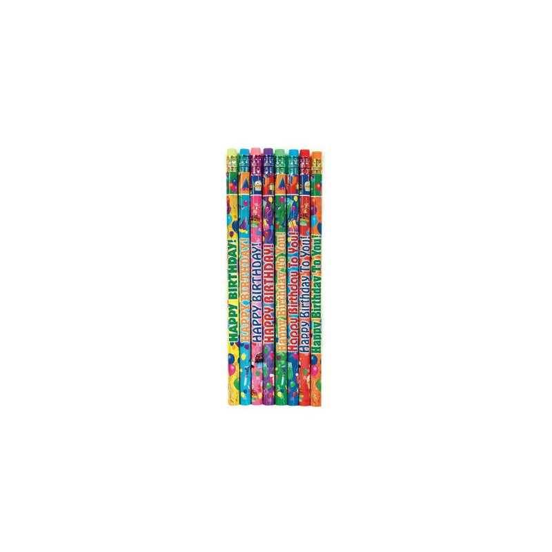 Geddes Happy Birthday Pencil Assortment , Set of 144 (66273)