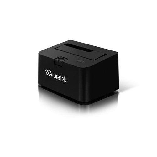 Aluratek USB 2.0 2.5-Inch/3.5-Inch SATA Portable External Hard Drive Docking Enclosure AHDDU100F