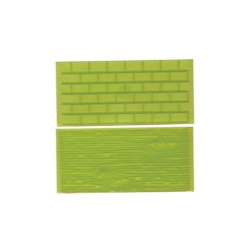 FMM Tree Bark and Brick Wall Impression Mat, Set 1