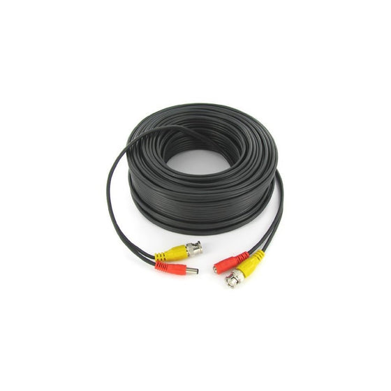 Valley Enterprises 100' Black CCTV Camera Siamese Coax Cable with Power Wire