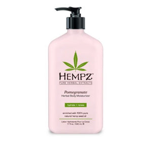 Hempz Herbal Body Moisturizer, Light Pink, Pomegranate, 17 Fluid Ounce