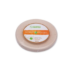World Centric Wheat Straw/Bagasse Compostable 6-Inch Fiber Ripple Edge Plate, 20-Piece