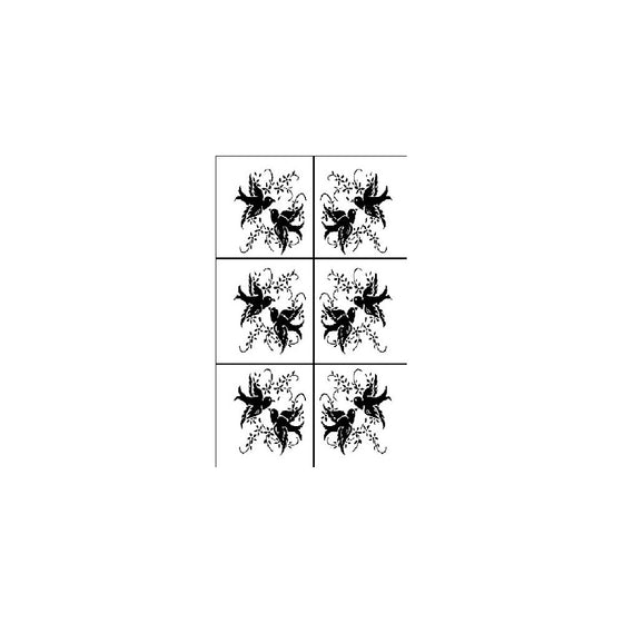 Armour Etch StencilRub N Etch Stencil, Love Birds, 5-Inch by 8-Inch