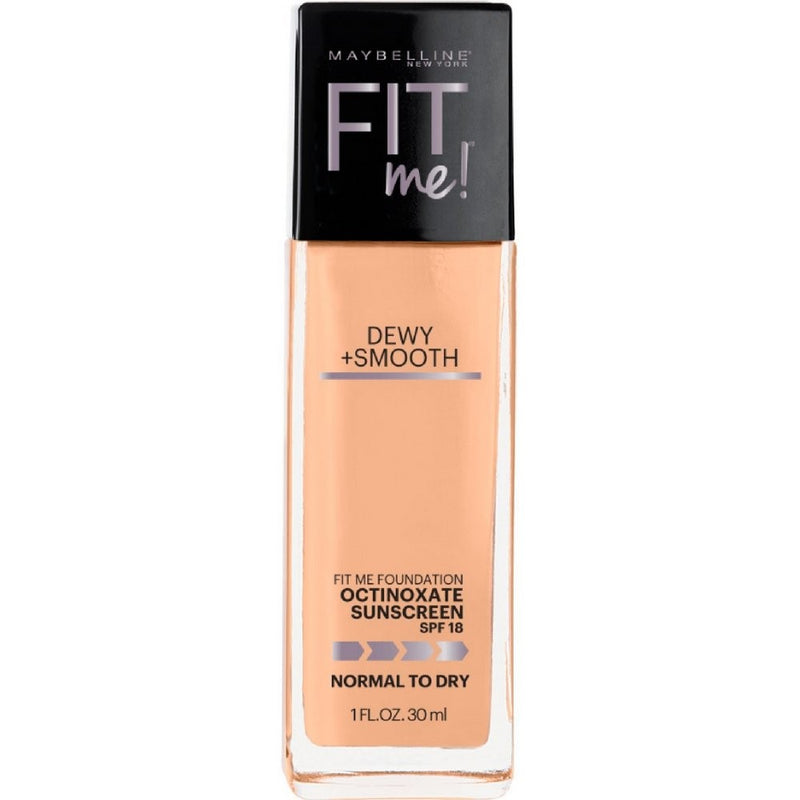 Maybelline New York Fit Me! Foundation Dewy Smooth SPF 18, Sun Beige [310] 1 oz ( Pack of 2)