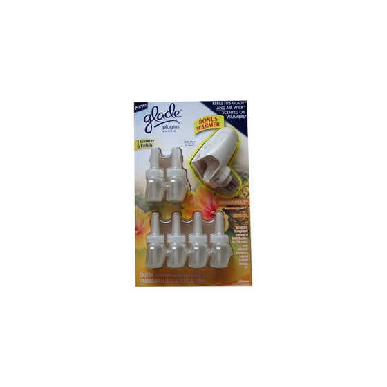 Glade PlugIns Scented Oil Warmer plus 6 Refills, Hawaiian Breeze