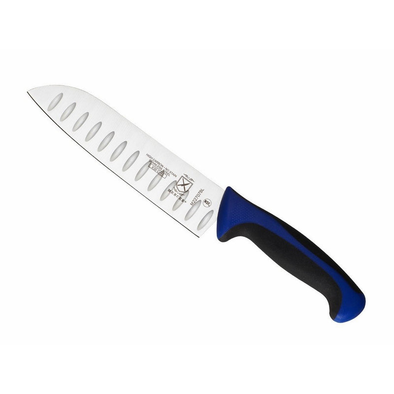 Mercer Culinary Millennia 7-Inch Santoku Knife, Blue