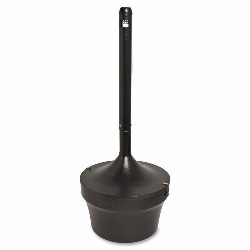 Genuine Joe GJO58892 Galvanized Steel Capped Tube Smoking Receptacle, 4.25 gallon Capacity, Bronze