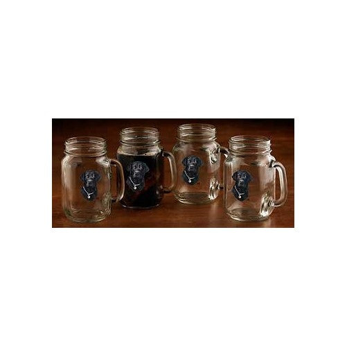 Black Lab II Jar Mugs by Jim Killen