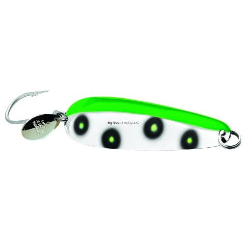 South Bend Sporting Goods Luhr Jensen Coyote Spoon Lure, Fluorescent Green/Chartreuse UV, 4-Inch