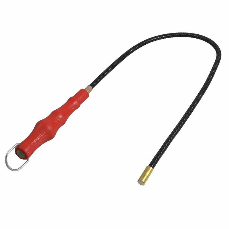 uxcell Red Plastic Handle Flexible Magnetic Pickup Tool
