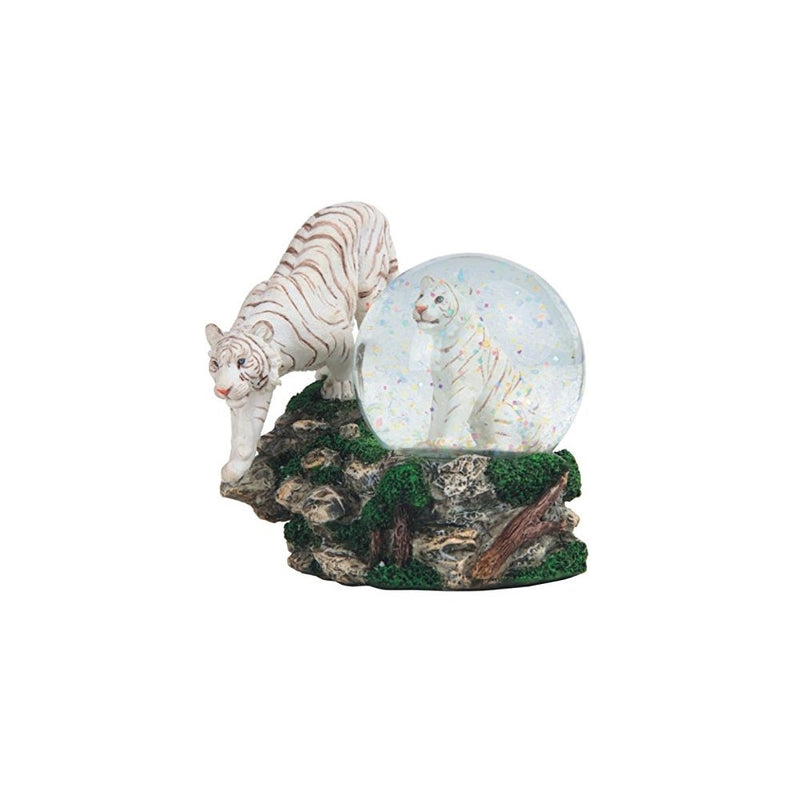 StealStreet SS-G-28052 Two White Tigers Snow Globe, 4.25"